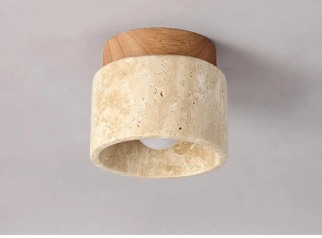 Nordic Modern Stone Ceiling Lamp Bedroom Corridor Flush Mounted Foyer Hallway Lights Fixture Staircase Indoor Lighting Decor Led
