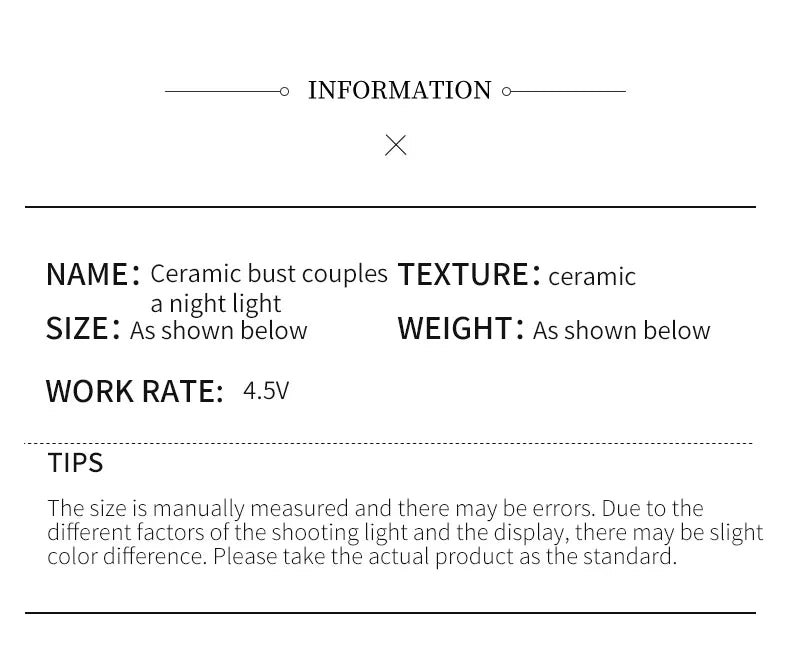 Nordic Style Minimalism Couple Table Lamp Bedroom Decor Accessories Aesthetic Room Decor Christmas Decoration Home Decor Gift