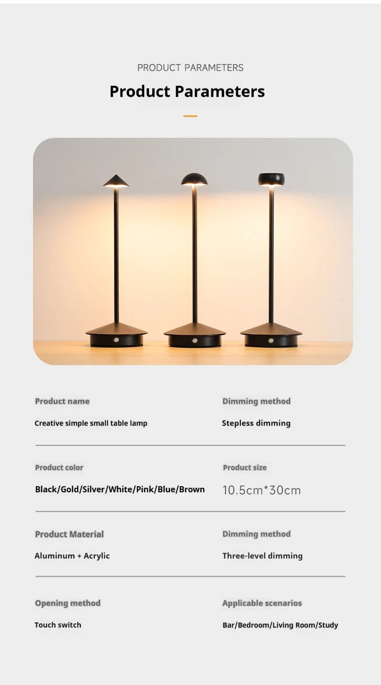 Led Rechargeable Creative Table Lamp