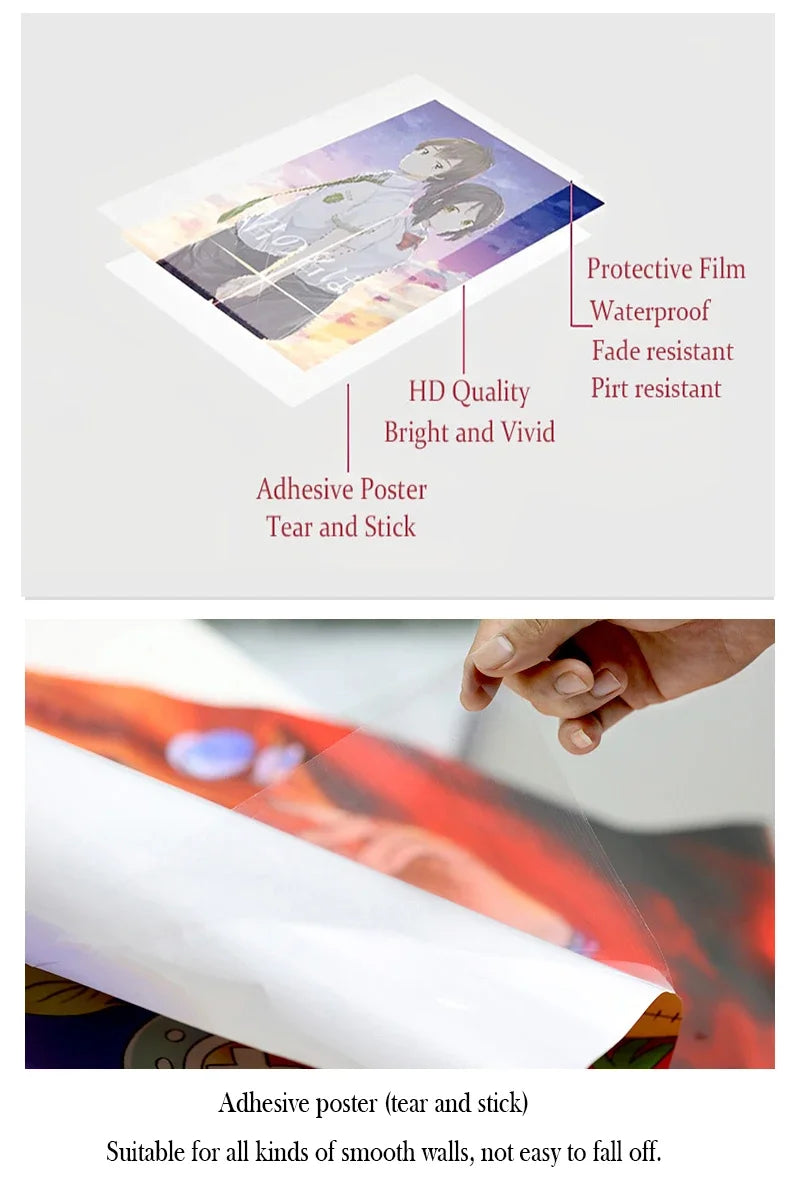 H-HATSUNE M-MIKU Poster Self-adhesive Art Poster Whitepaper Prints Posters Artwork Home Decor
