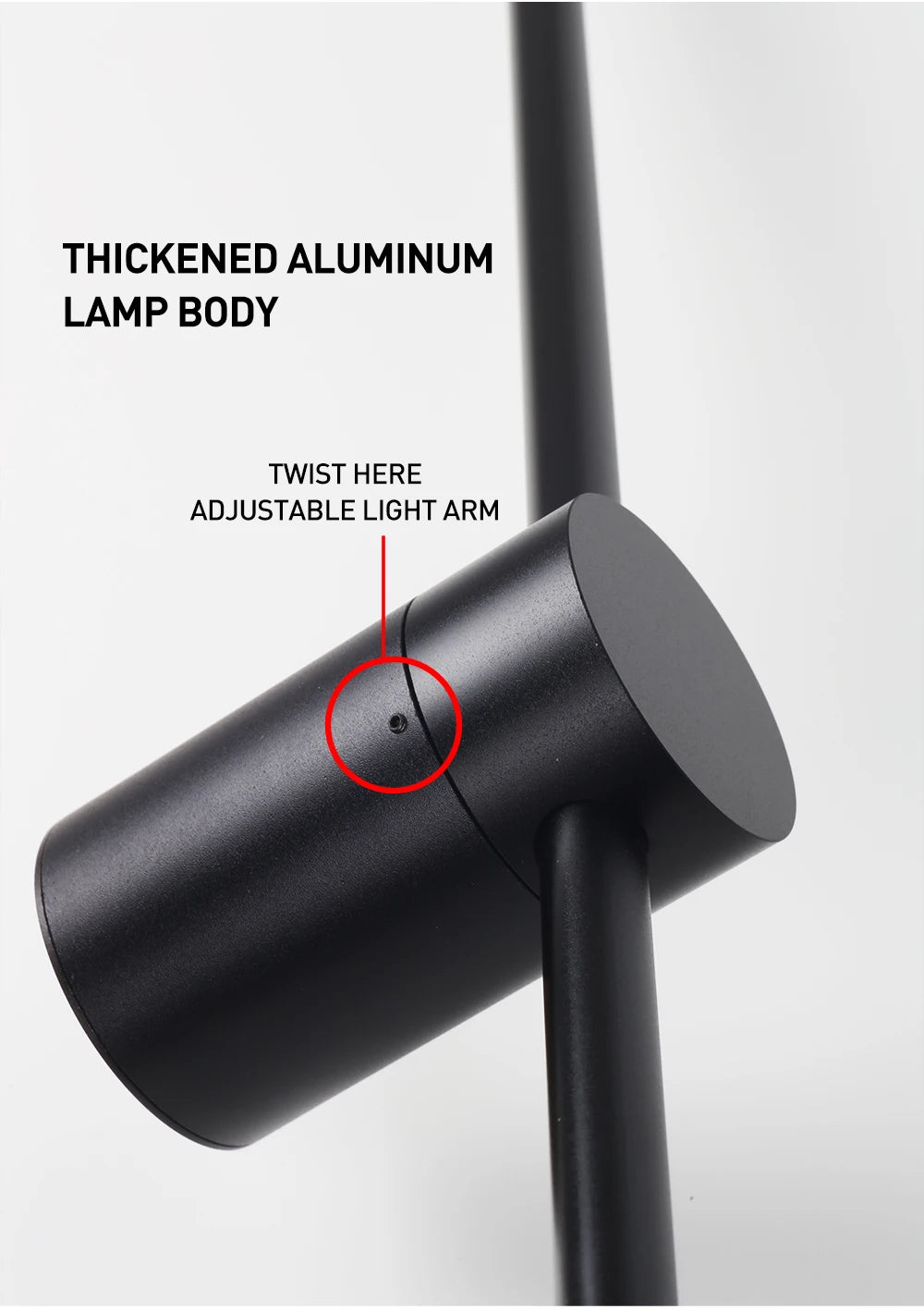 LUCKYLED Modern Led Wall Light AC85-290V Long Wall Lamp Sconce 100cm 120cm Interior Wall Light Bedside Bedroom Light Black White