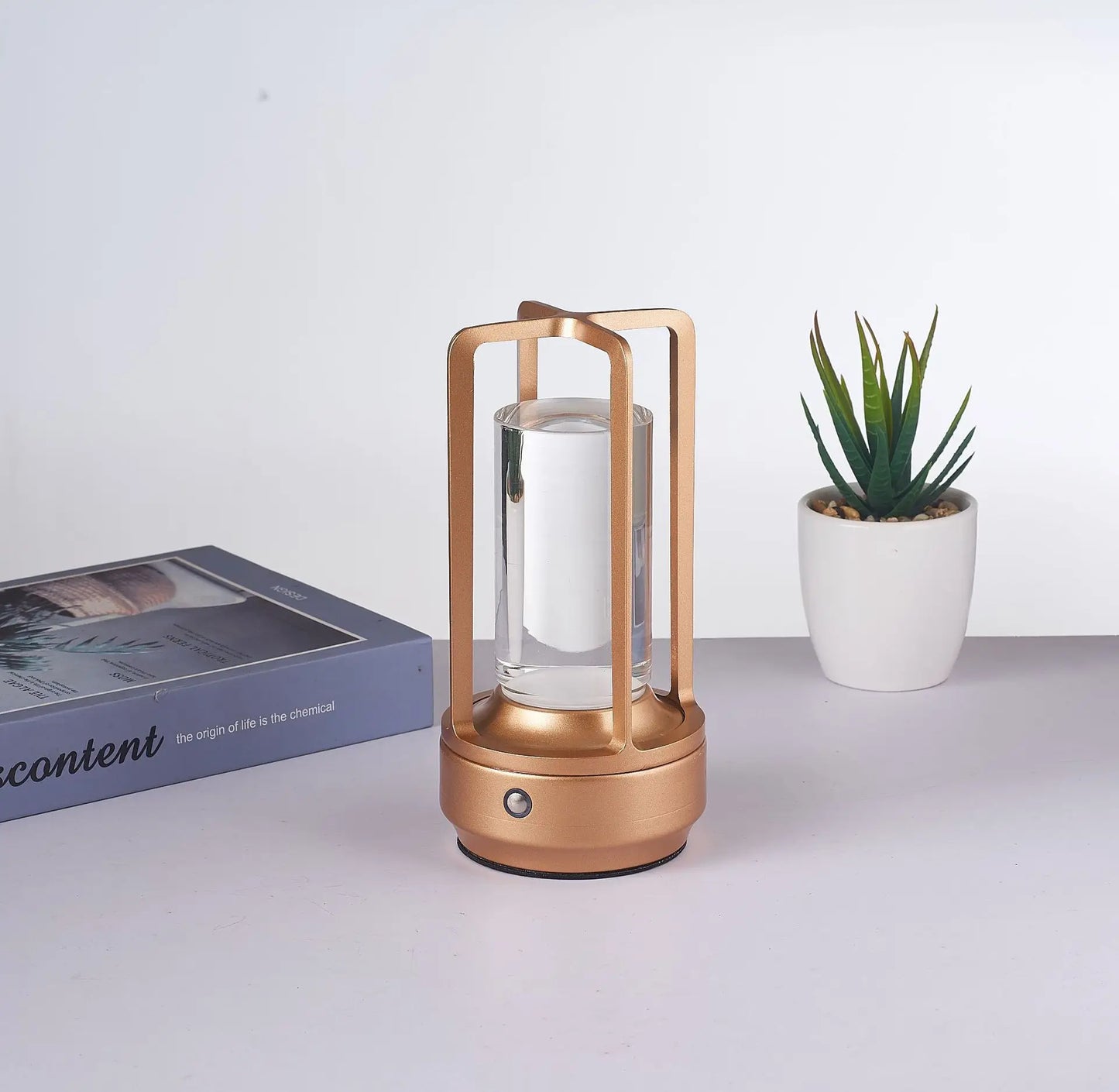 Nordic Desk Lamp LED Rechargeable Table Lights Touch Switch Cordless Table Lamp for Bar Living Room Reading Book Dec Night Lamp
