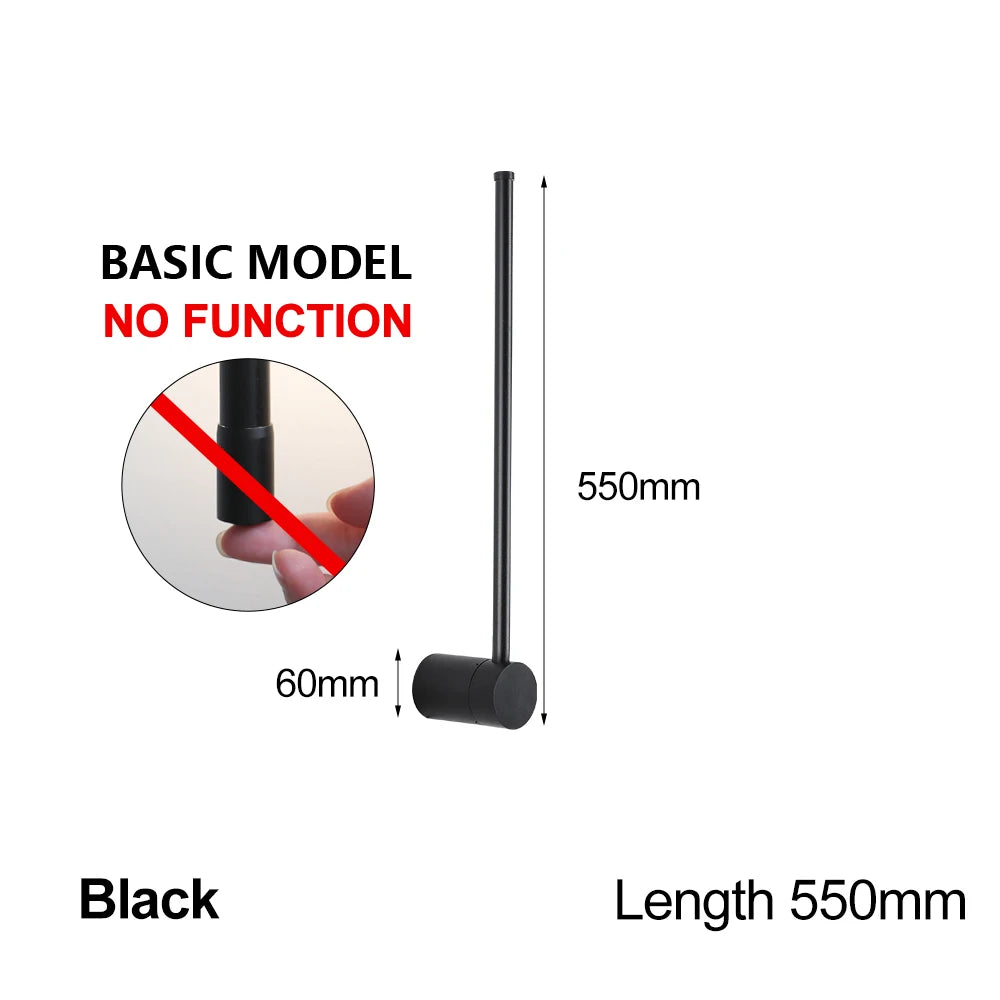 LUCKYLED Modern Led Wall Light AC85-290V Long Wall Lamp Sconce 100cm 120cm Interior Wall Light Bedside Bedroom Light Black White