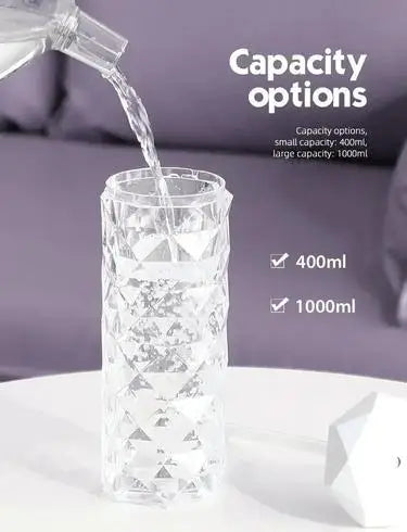 1Pcs 400/1000ml Colorful USB Crystal Humidifier with Aromatherapy and Air Purification for Bedroom and Desktop