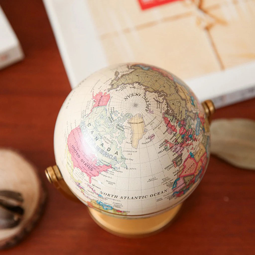 10cm Stand Earth Rotating Stand Geography Decor Gift, Geography Political Historical Learning Globe s