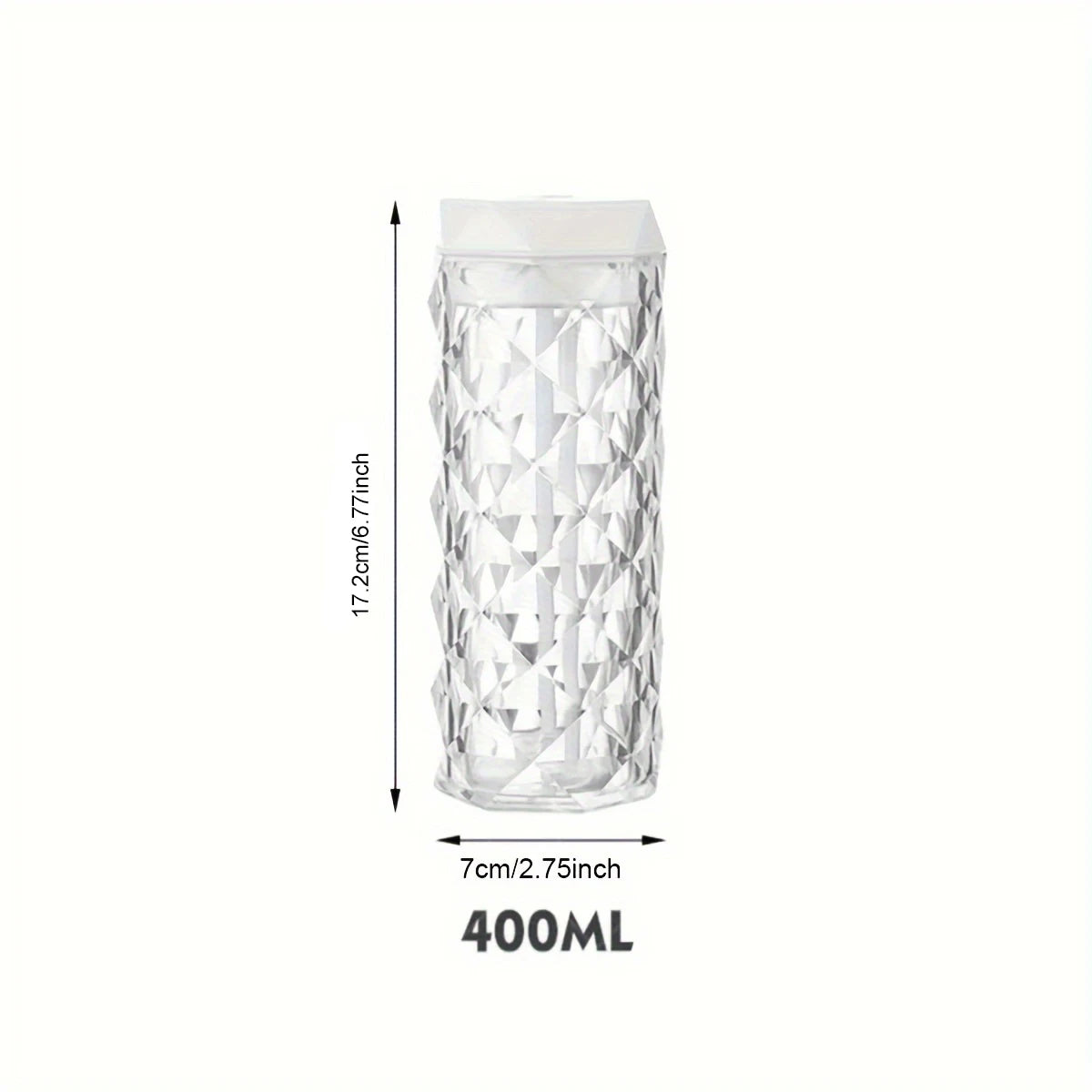 1Pcs 400/1000ml Colorful USB Crystal Humidifier with Aromatherapy and Air Purification for Bedroom and Desktop
